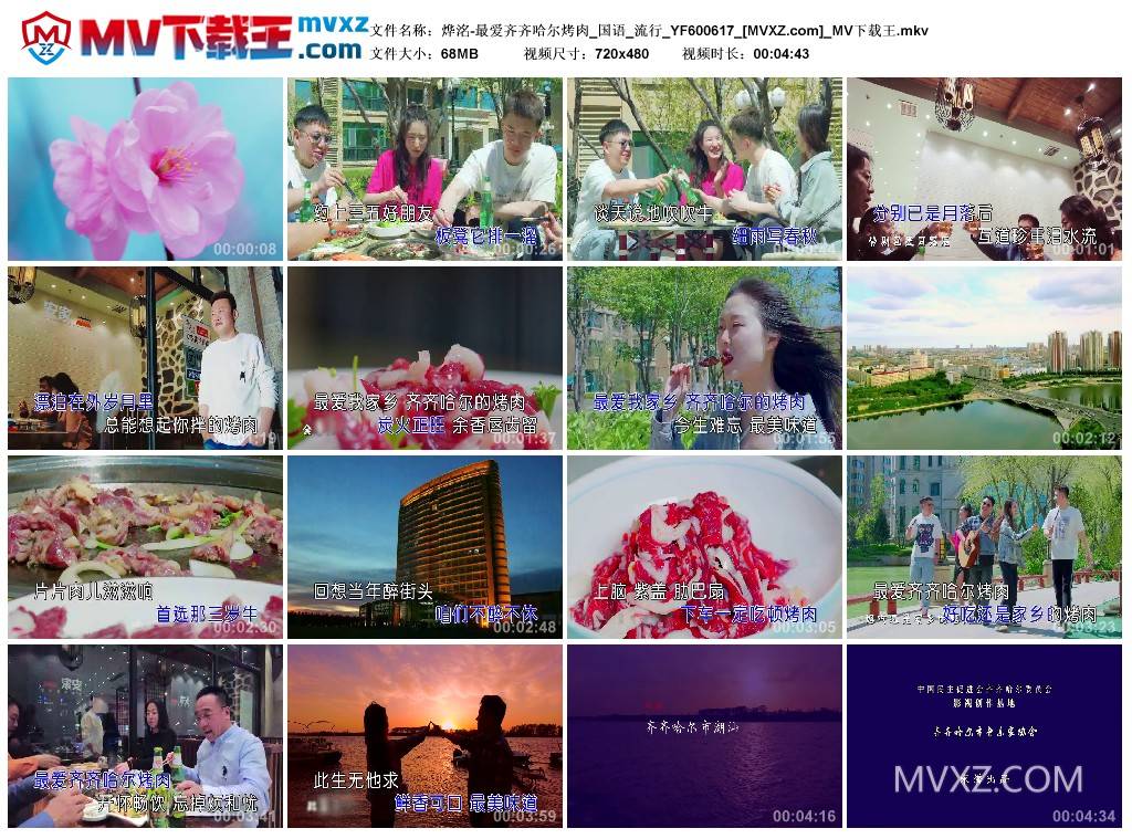 烨洺-最爱齐齐哈尔烤肉_国语_流行_YF600617